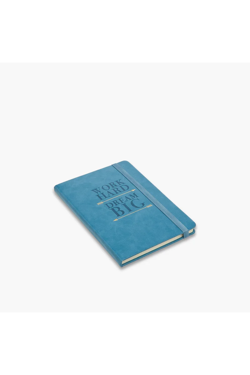 LIFESTYLE Slogan Print 96-Page Hard Cover Ruled Notebook